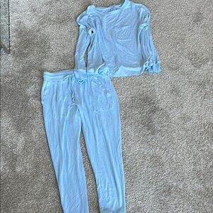 Stars Above Light Blue Pajamas